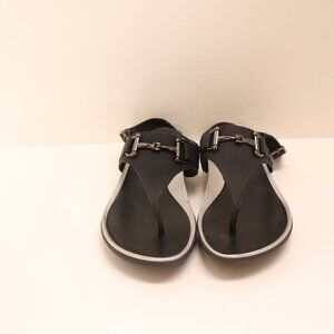 Vaneli Women's Sandals Model Walk Black with Silver Trim Size 9N in Box